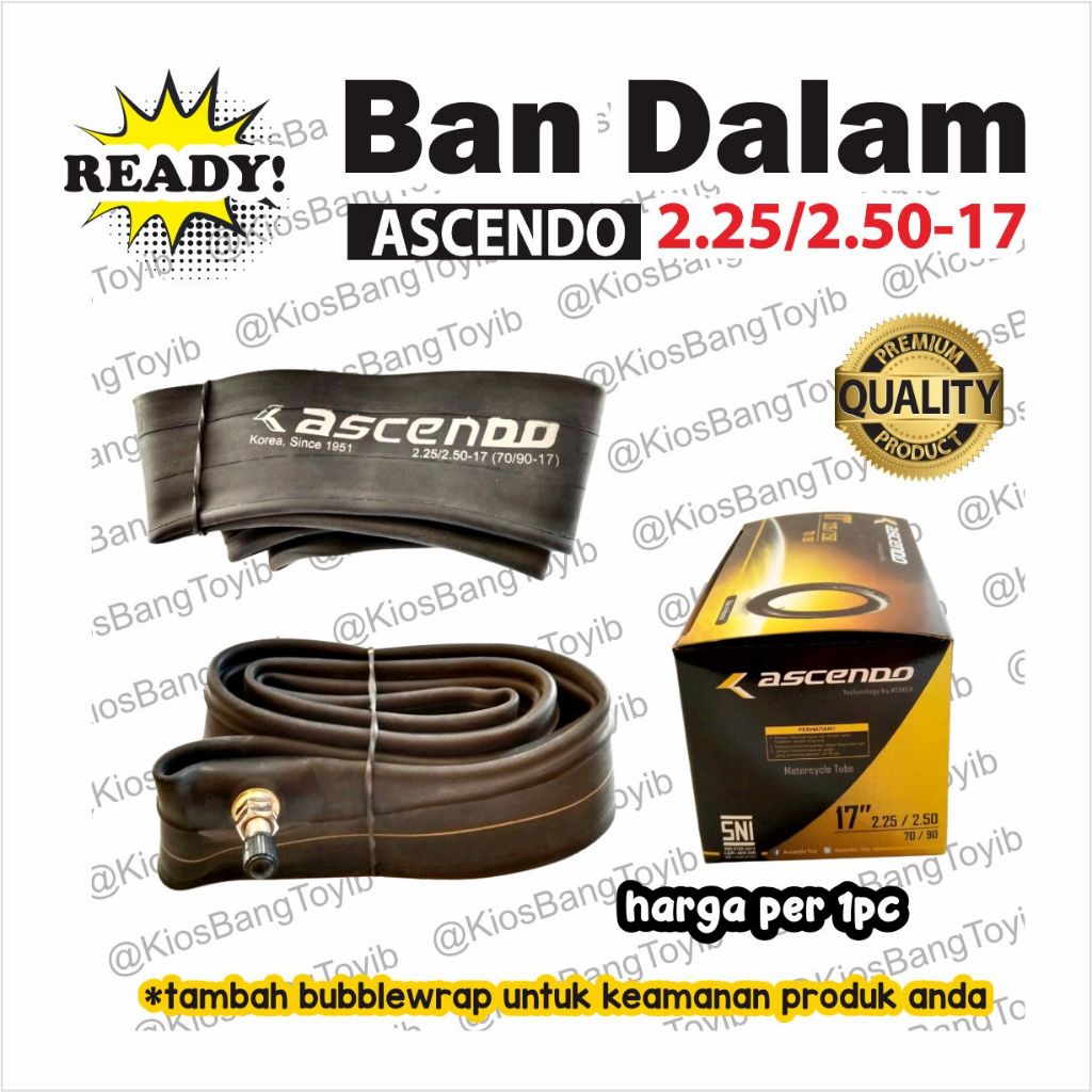 Ban Dalam Motor Bebek Matic ASCENDO 2.25/2.50-17