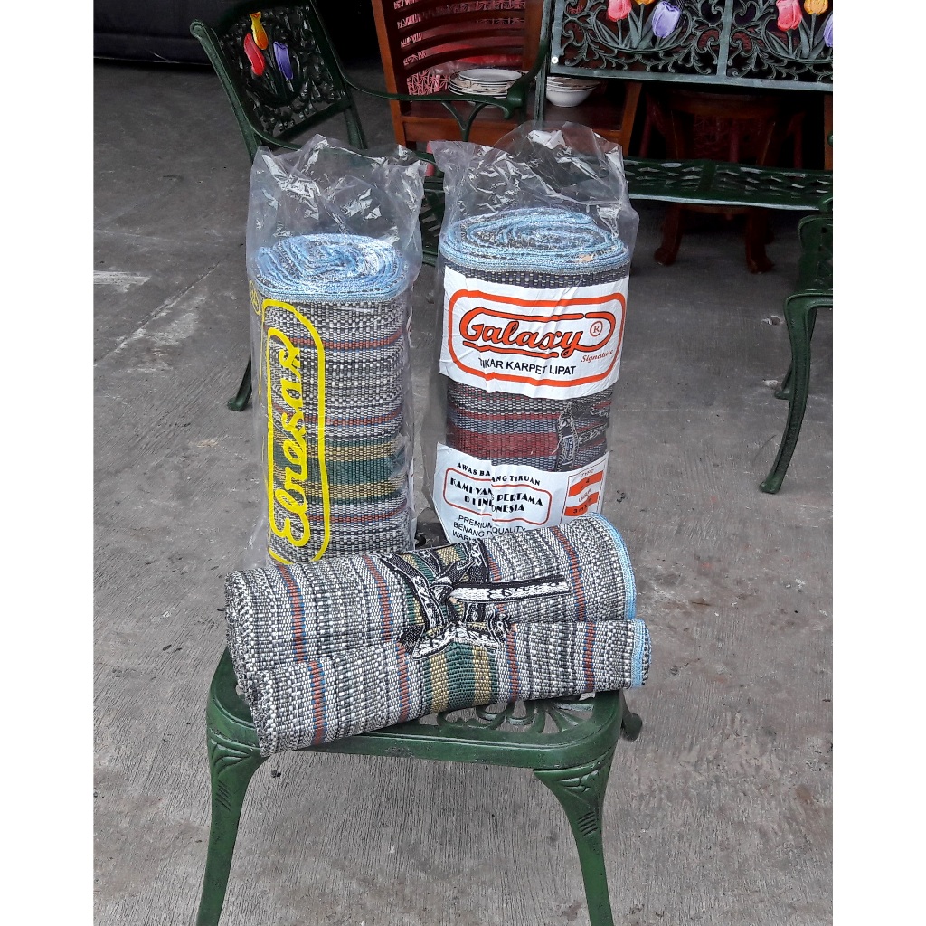 Tikar Gulung Plastik 3mx2m Eresas Tikar lampit Tebal Motif Abstrak