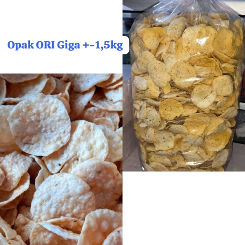 

Opak kentang ori giga / kripik kentang ori giga