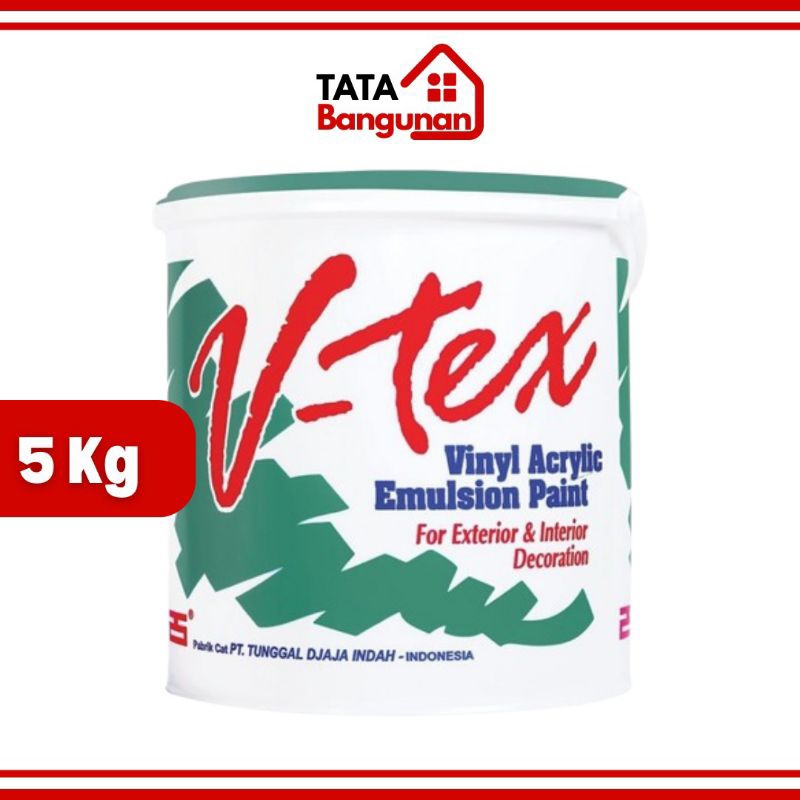 VTEX Cat Tembok Interior Exterior 5KG Cat Gypsum Plafon Dinding