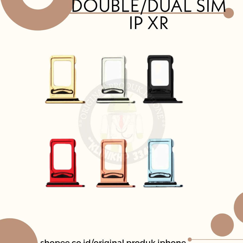 SIM TRAY XR DUAL SIM NEW ORIGINAL