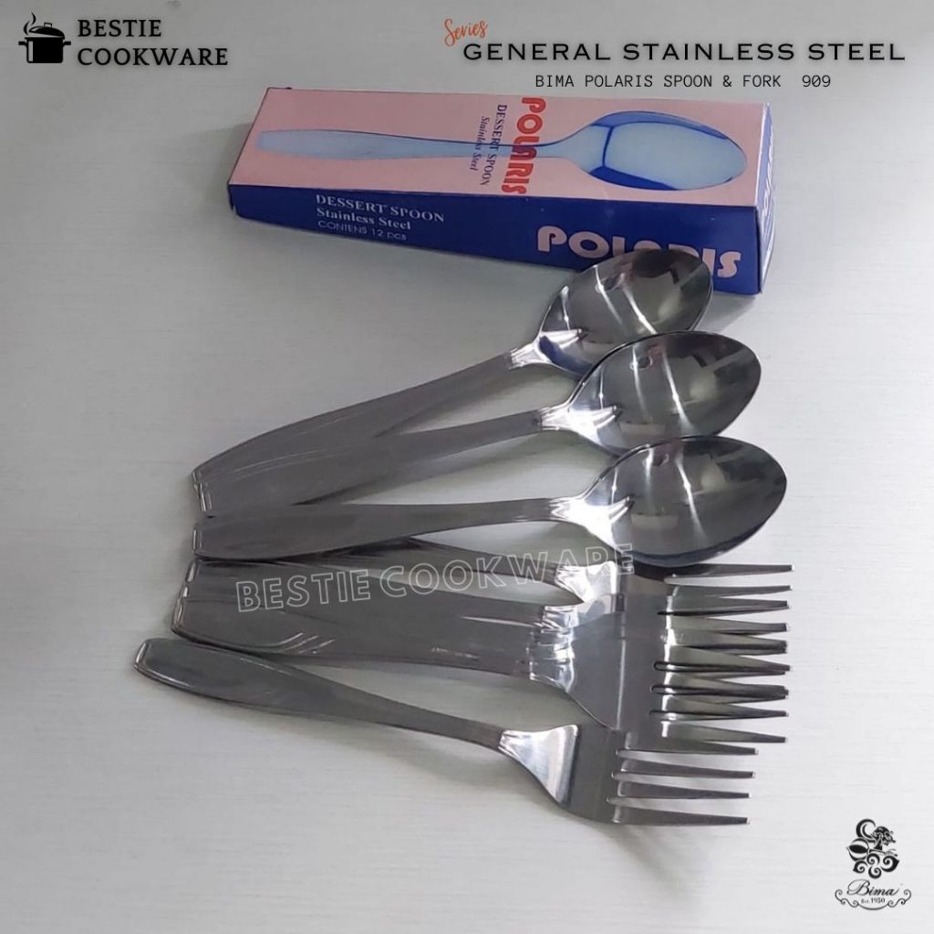 Bima Polaris Spoon & Fork / Sendok & Garpu