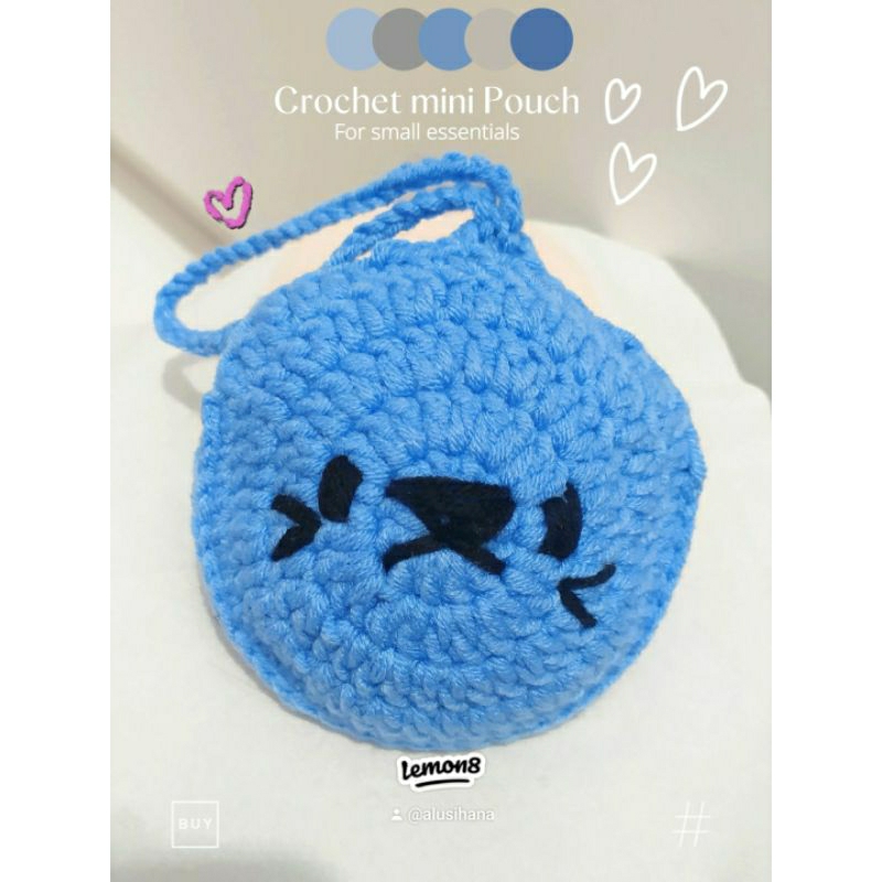 Crochet Airpods case / crochet mini pouch