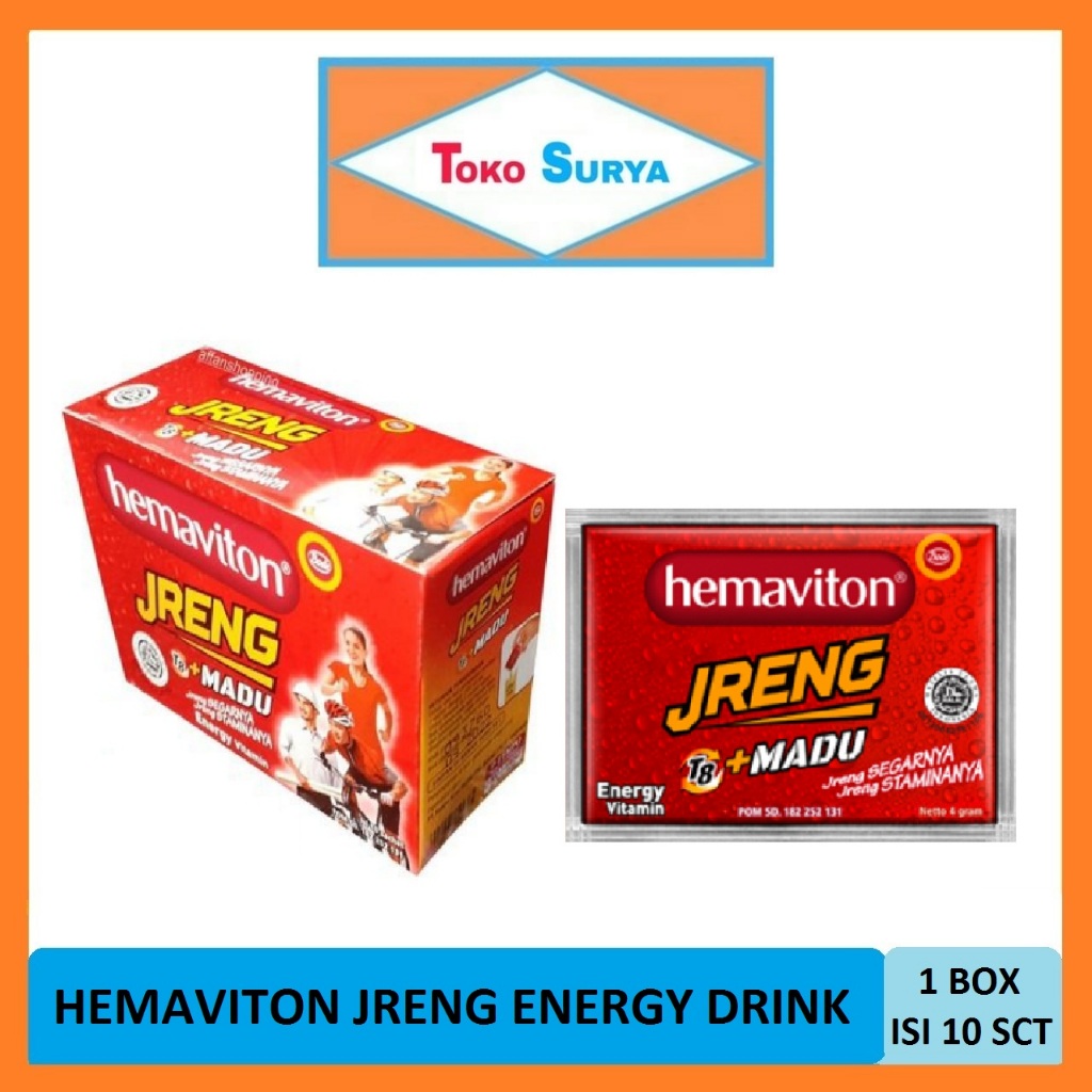 

Hemaviton Jreng Madu Sachet Minuman Energi 10 Sachet x 3.8 Gr