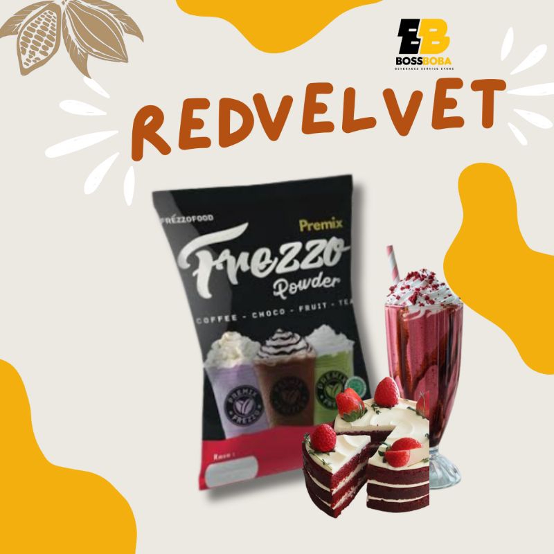 

Bubuk Minuman Rasa Red Velvet Premix Frezzo Powder Drink 1kg/Minuman Kekinian Murah/Bossboba