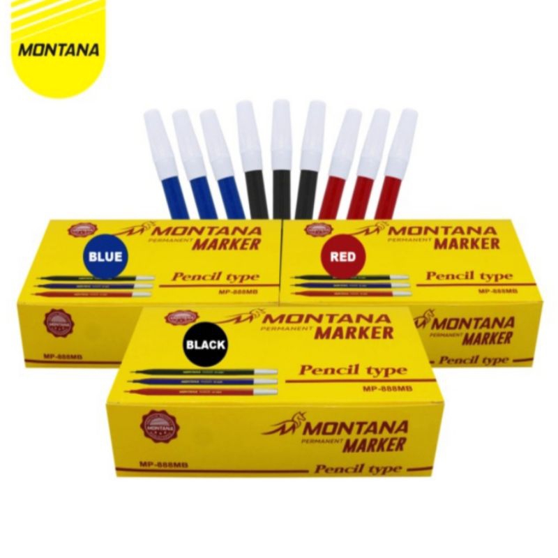 

Spidol Kecil Marker Montana Pencil Type MP-888MB