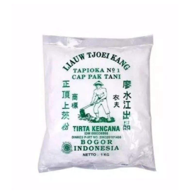 

TEPUNG TAPIOKA NO 01 CAP TANI 500 GRAM | TEPUNG TAPIOKA LIAUW TJOEI KANG ASLI TIRTA KENCANA