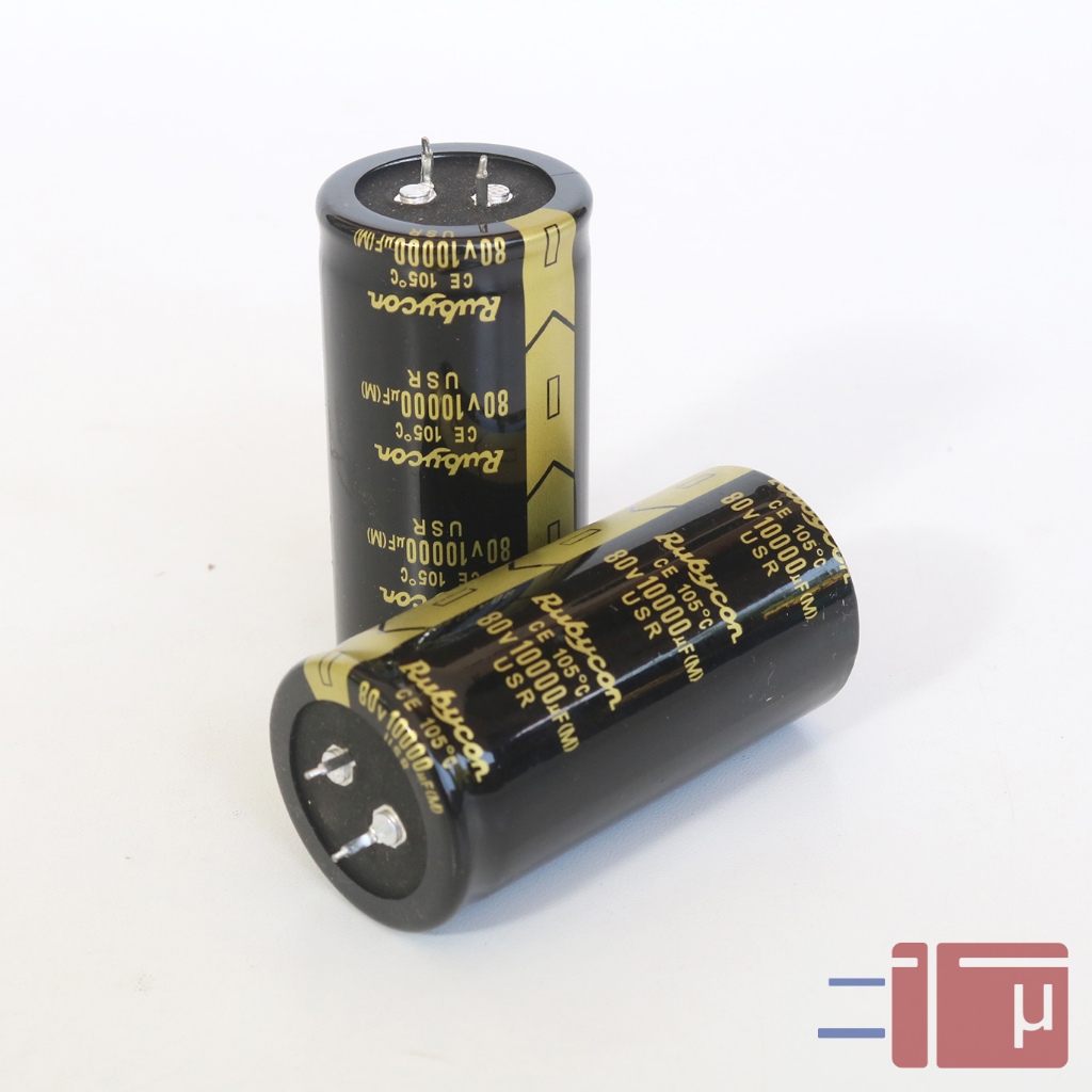 Elco 10.000uf 80V Rubycon Hitam