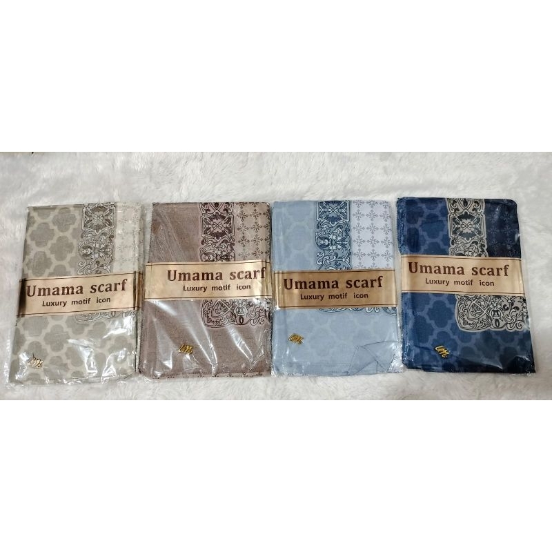 Hijab segiempat motif UMAMA SCARF Luxury Glowing