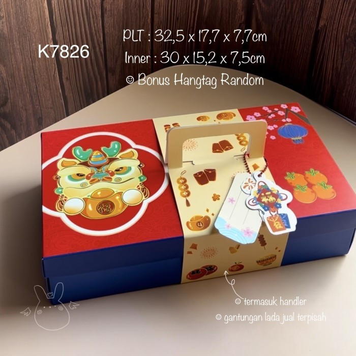 

( 5 pcs ) Kotak Imlek Dus Untuk 2 Toples 500gr Box Special Chinese New Year