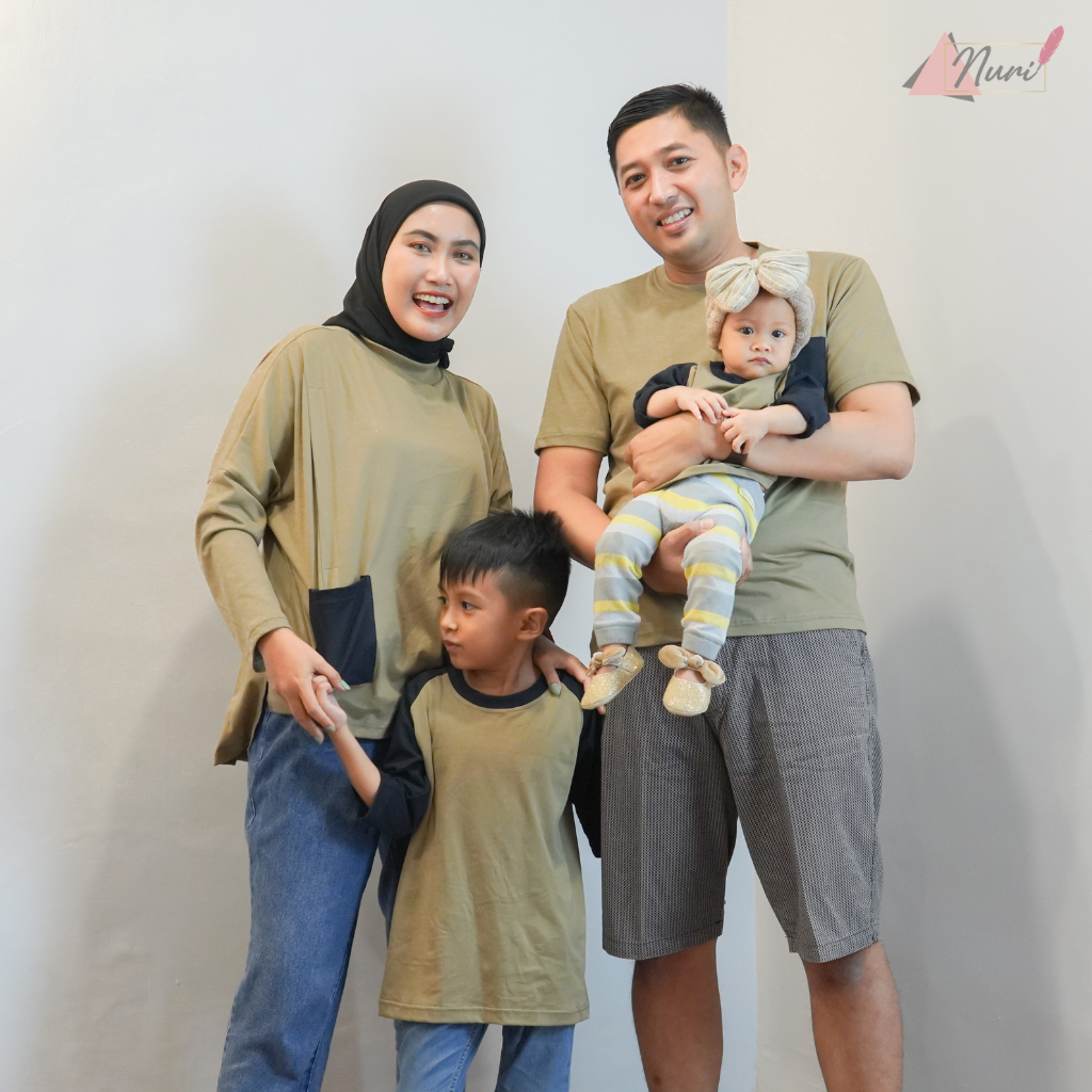 NURIARIYA | Genie Baju Couple Keluarga | Kaos Busui Bukaan Samping