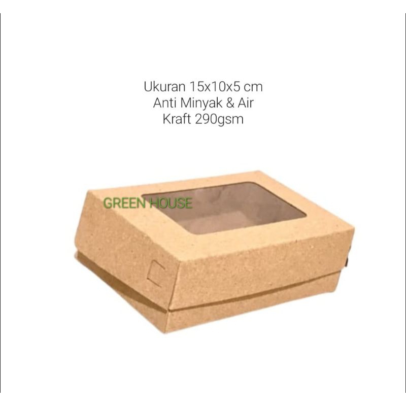 

Box Brownies 15x10x5 cm | kotak Snack Box cookies Dus Brownies Box kue snack
