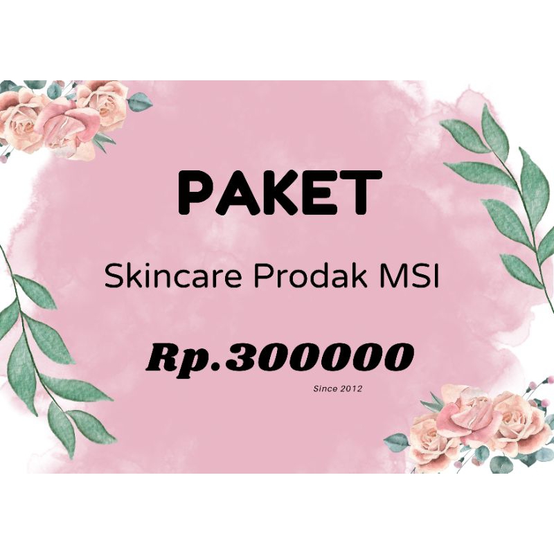 PaketSkincareProdak MSI bamboo charchoal serum