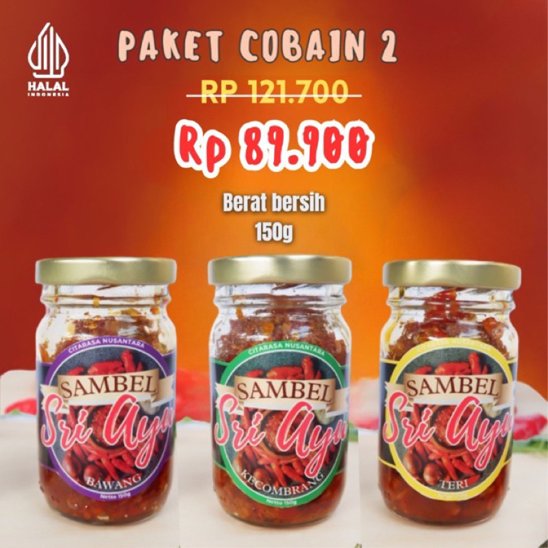 

paket cobain 2 | sambelsriayu