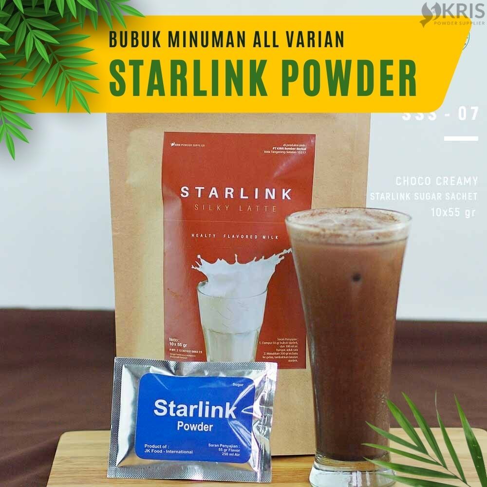 

Bubuk Minuman Chococreamy , Vanila , Milktea 55gr - Starlink Powder