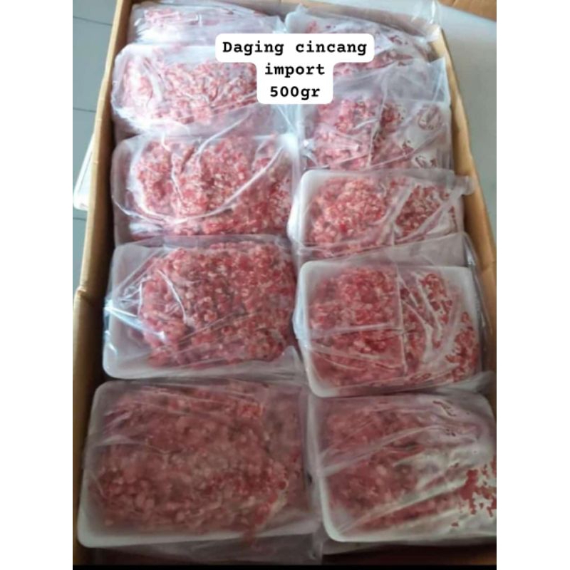 

Daging Sapi Cincang Frozen - IMPORT 500GR