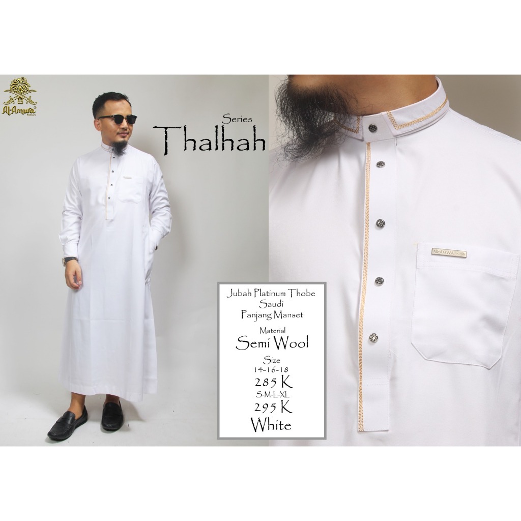 Jubah Thobe Saudi Pria Al Amwa