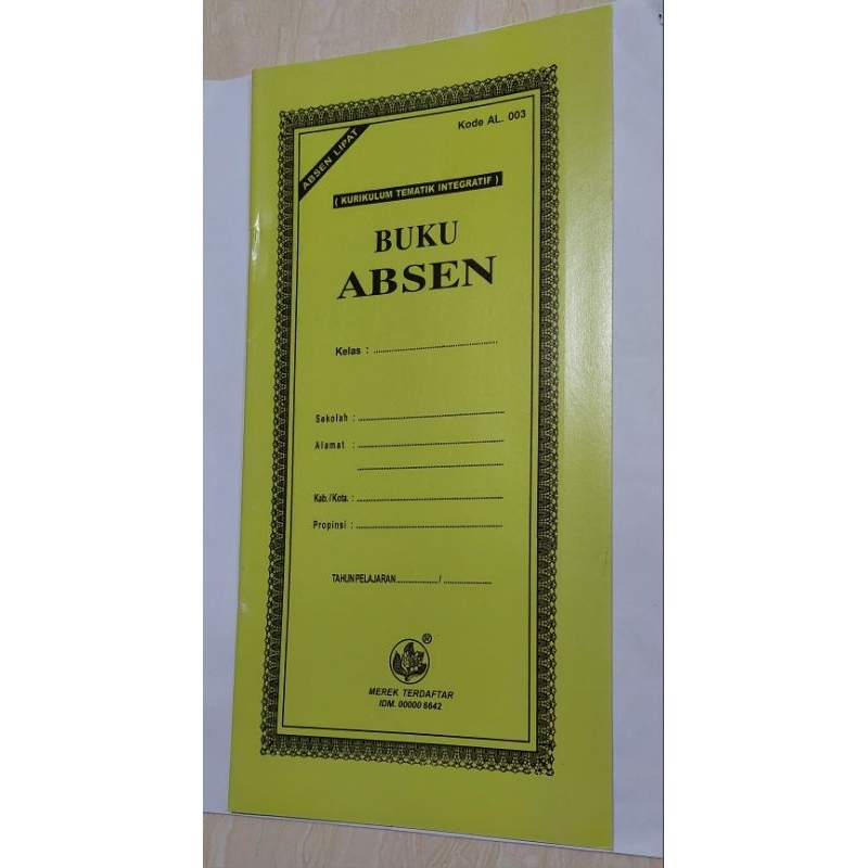 

Buku Absen Kelas Lebar Hijau