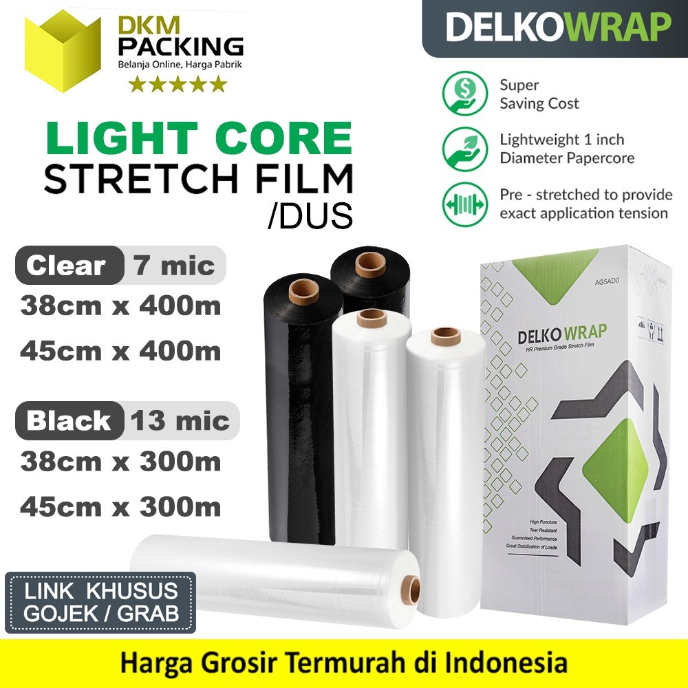 

Plastik Wrapping Premium LIGHTCORE Stretch Film Wraping DUS OJOL