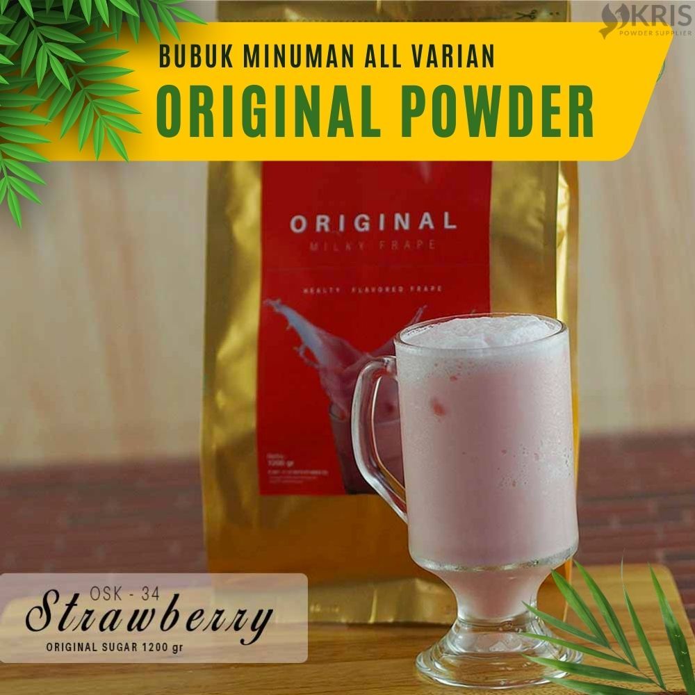 

Bubuk Minuman Strawberry , Banana Original Sugar 1200gr