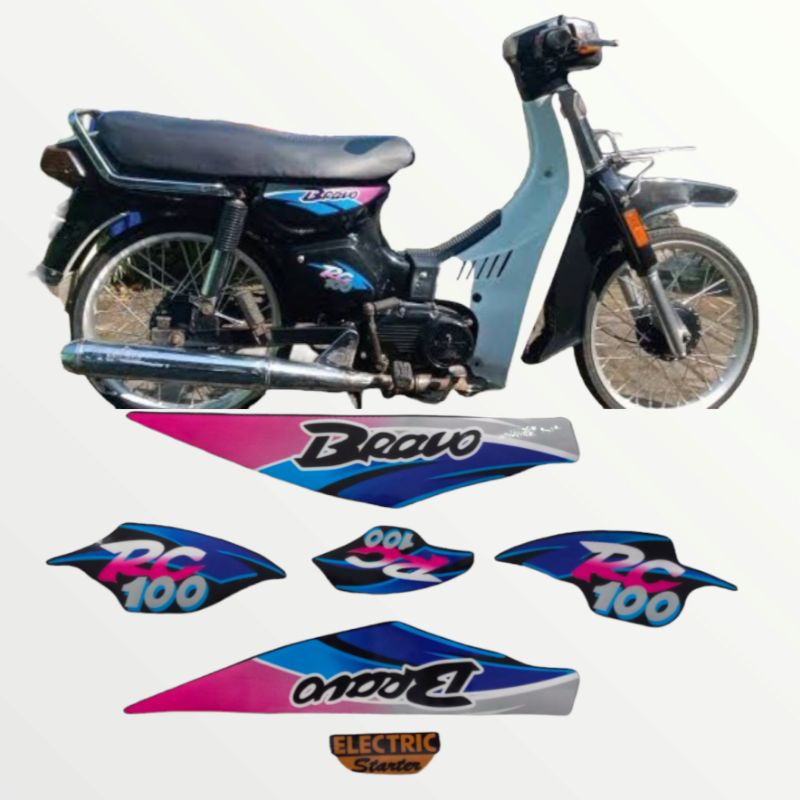 STRIPING STIKER LIST SUZUKI BRAVO RC100