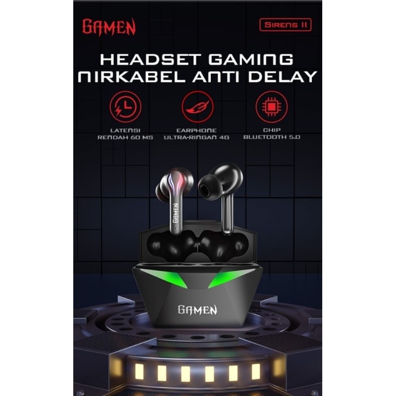 Gamen Sirens II Headset Earphone TWS Original