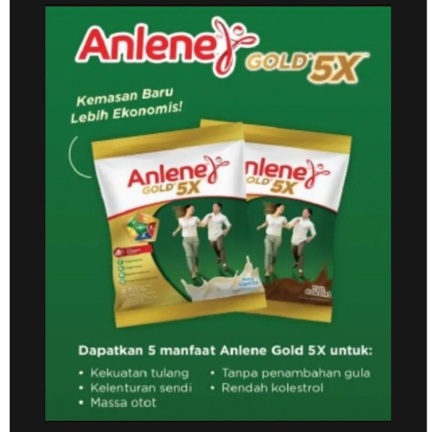 

SUSU ANLENE GOLD 5X KEMASAN RENCENG (ISI 10 PCS)/ANLENE GOLD RENCENG VANILA/ANLENE GOLD RENCENG COKLAT