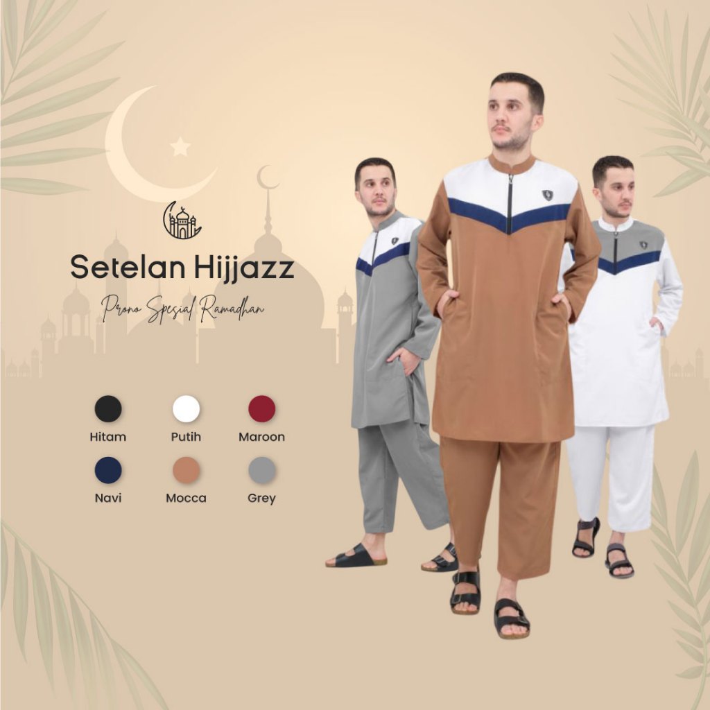 Gamis Pria - Setelan Koko Pakistan Pria Dewasa Muslim - Baju Koko Setelan Pria - Qurta Koko Setelan 