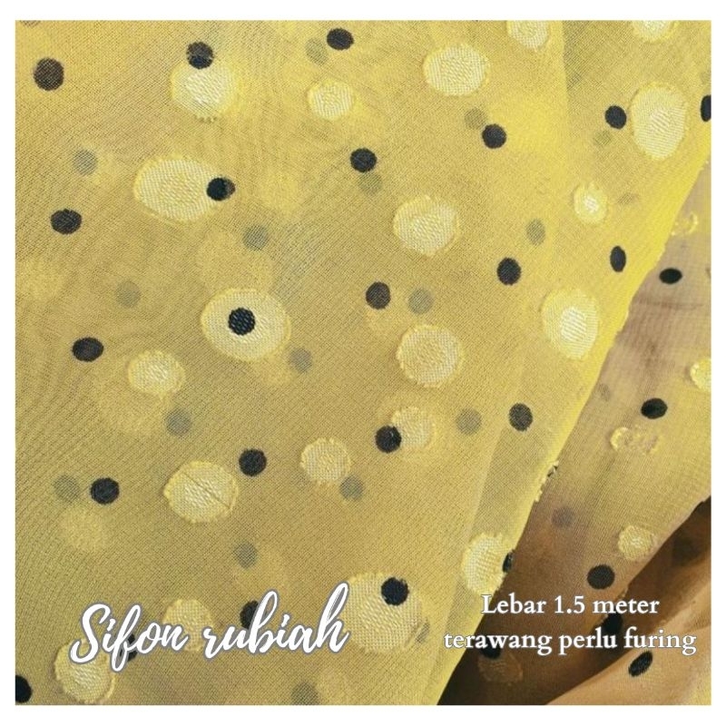 kain  rubiah motif polkadot