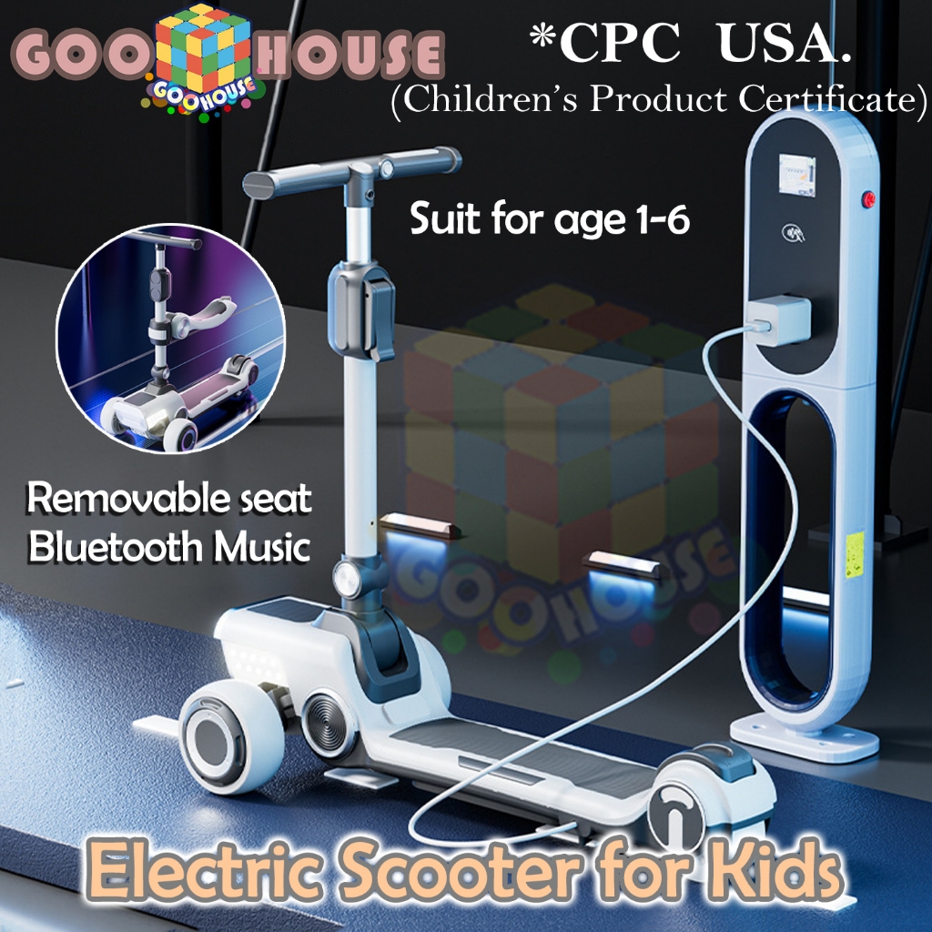 Listrik Skuter Anak lipat Skuter Anak Bluetooth skuter anak roda 3 Electric Kids Scooter Skuter list
