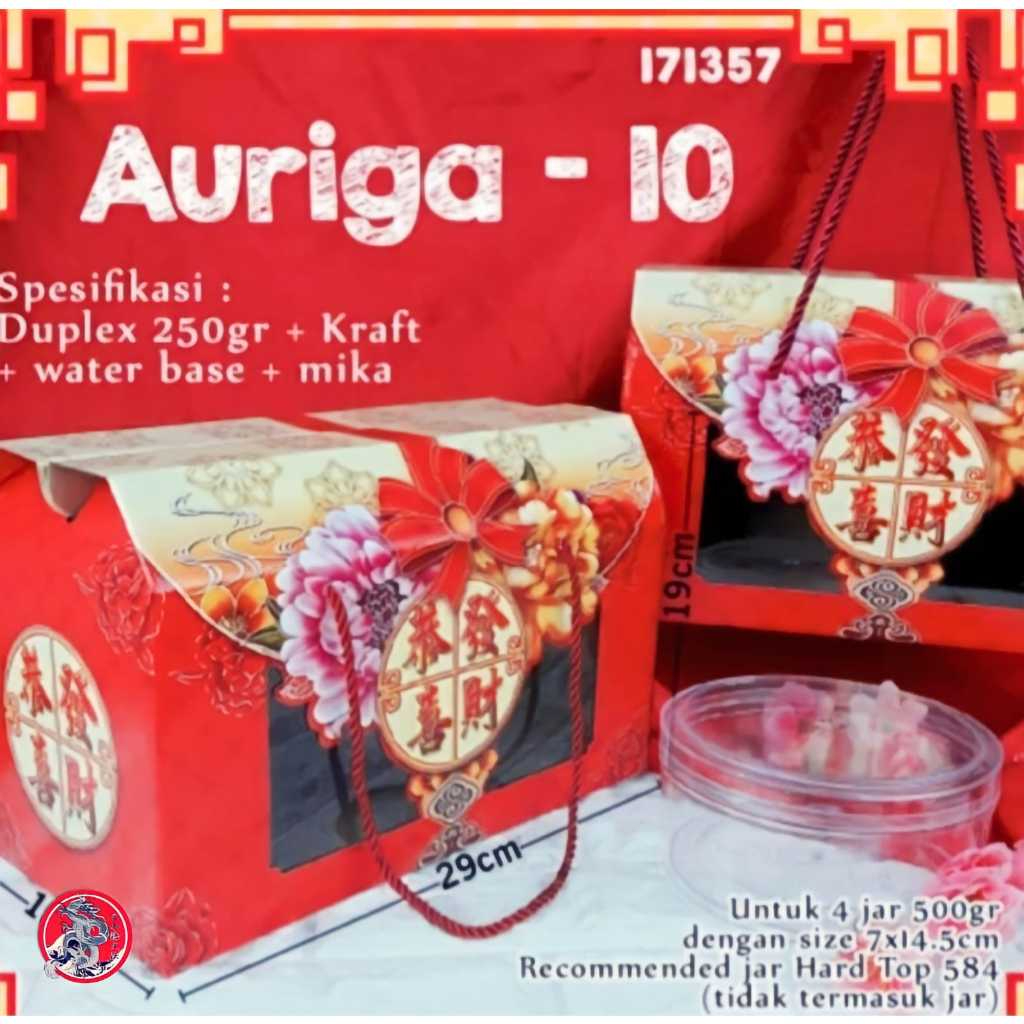 

Box Aurga - 10 / Box Hampers Imlek / Toples 500g isi 4