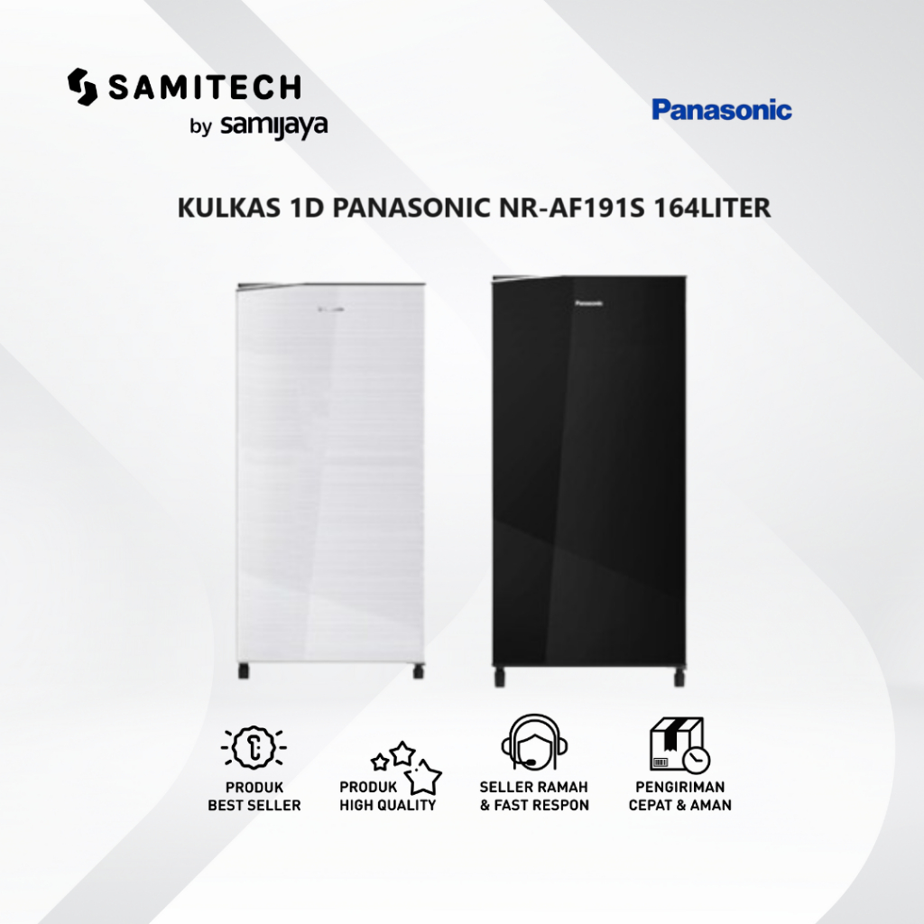 KULKAS 1D PANASONIC NR-AF191S NR AF191S 164LITER