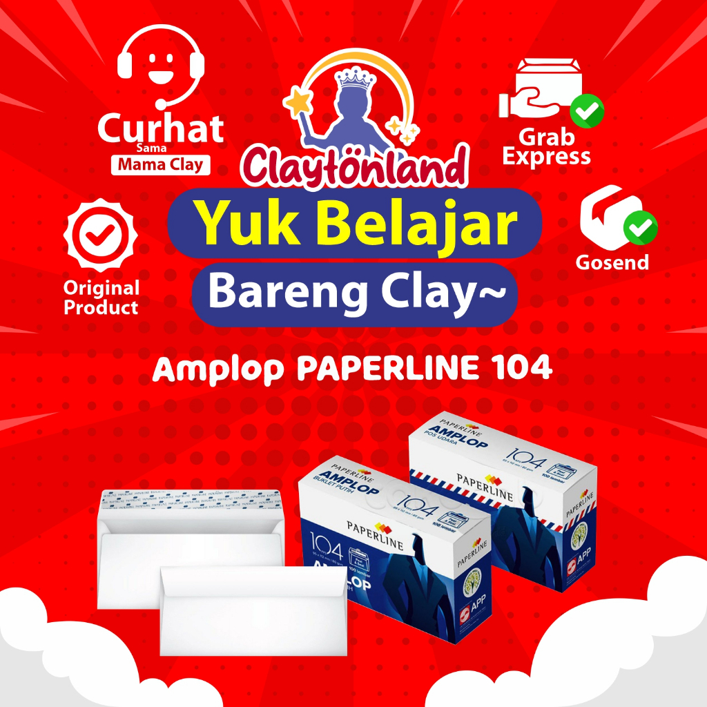 

Amplop PAPERLINE 104 PPS Seal Pengaman / Amplop Putih / Amplop Uang