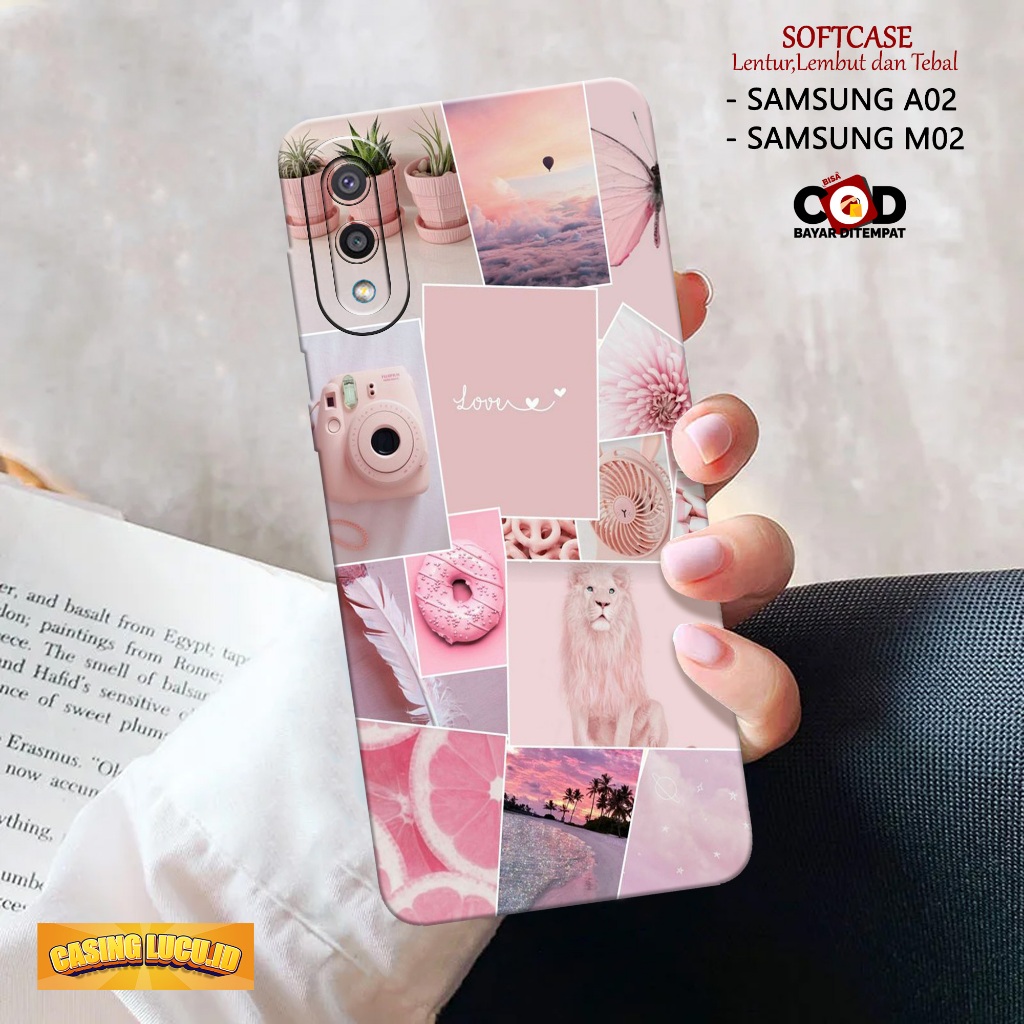 Case Hp SAMSUNG GALAXY A02 / M02 - Fashion Case AESTHETIC - Casing SAMSUNG A02 / M02 - Softcase Hp S
