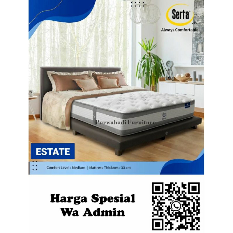 Springbed Mattras Kasur Serta ESTATE (Only Mattras)