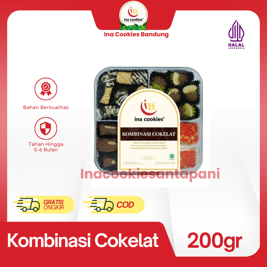 

Ina Cookies Kue Kering Kombinasi Coklat