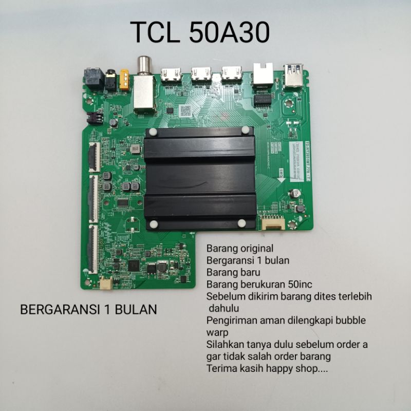 MB - MAINBOARD - MOBO - MOTHERBOARD TV LED TCL 50A30 MESIN TV TCL 50A30