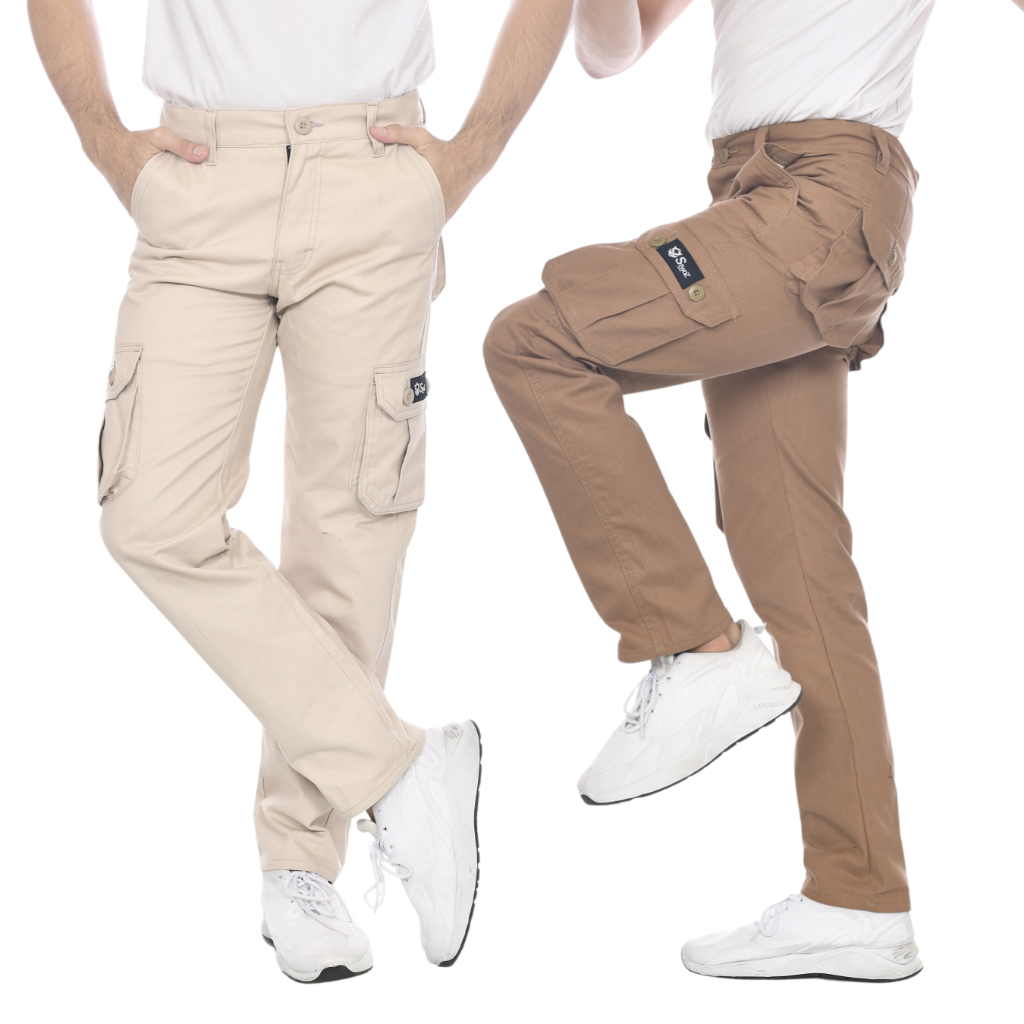 Celana Panjang Cargo Pria Dewasa Premium Best Seller Original Stwoz Size S-5XL