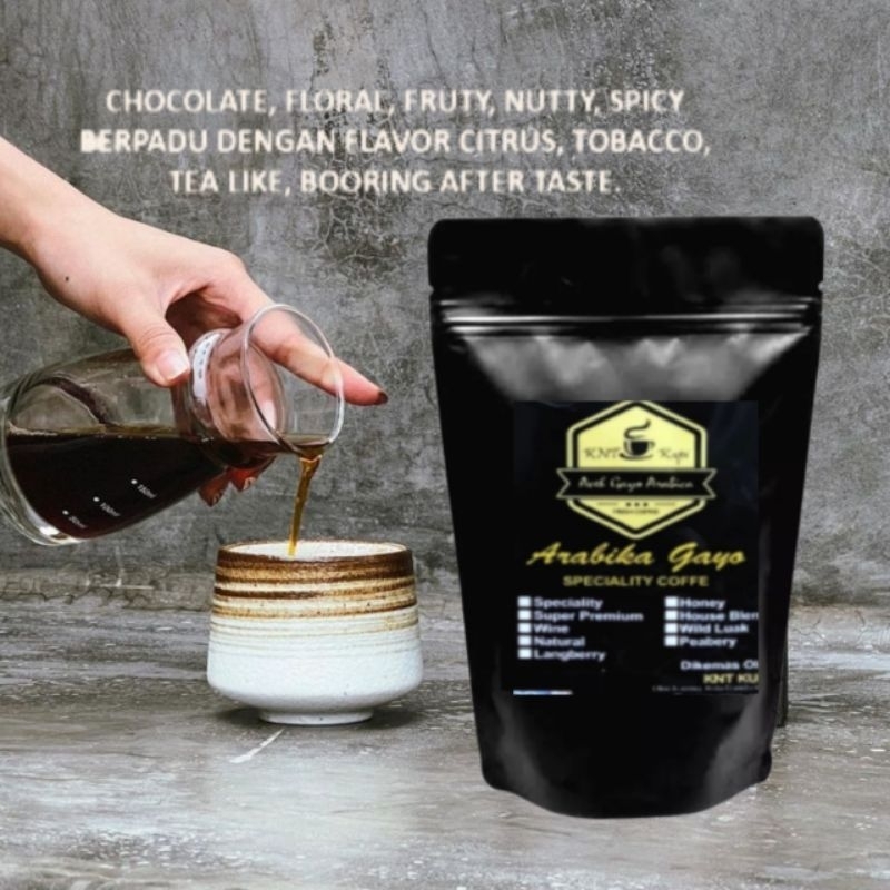 KOPI BUBUK MURNI ARABIKA SPECIALTY GAYO ACEH ASLI ORIGINAL 250 GRAM KOPI BUBUK HALUS MURNI 100%  TAN