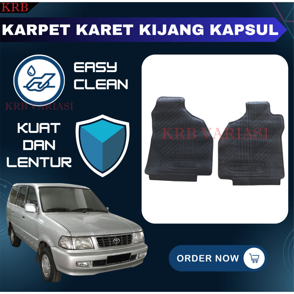 Karpet Karet Alas Lantai Mobil Kijang Kapsul Bagian Depan Karpet Kijang Kapsul Depan Kijang 2000