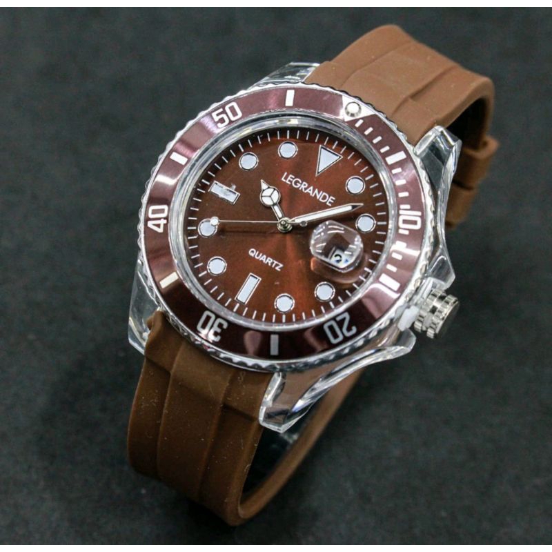 Jam Tangan Pria Cowok Legrande Watch Acrylic Case Original