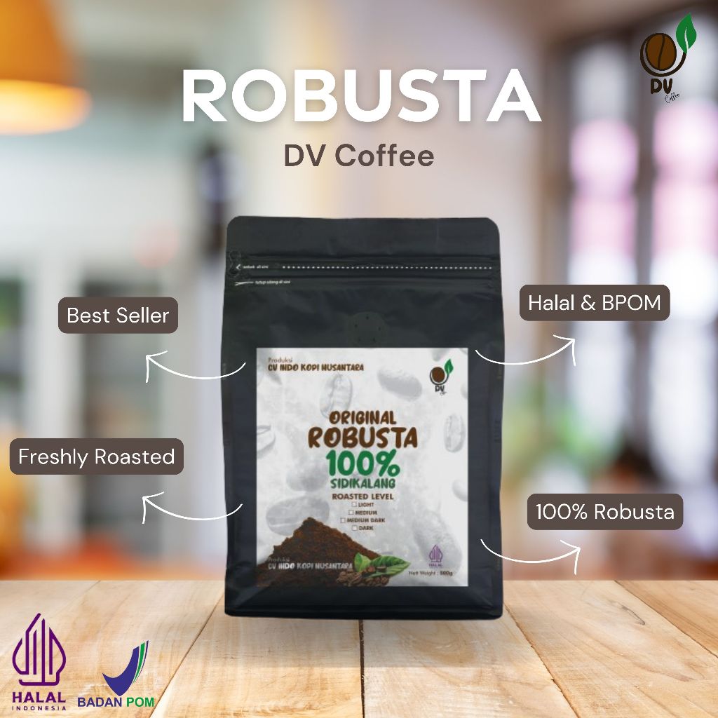 

DV Coffee Robusta 100% - 500 gram