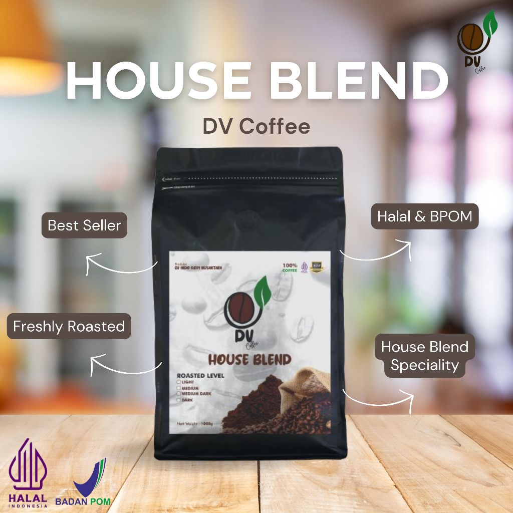 

DV Coffee Kopi Susu House Blend - 1000 gram