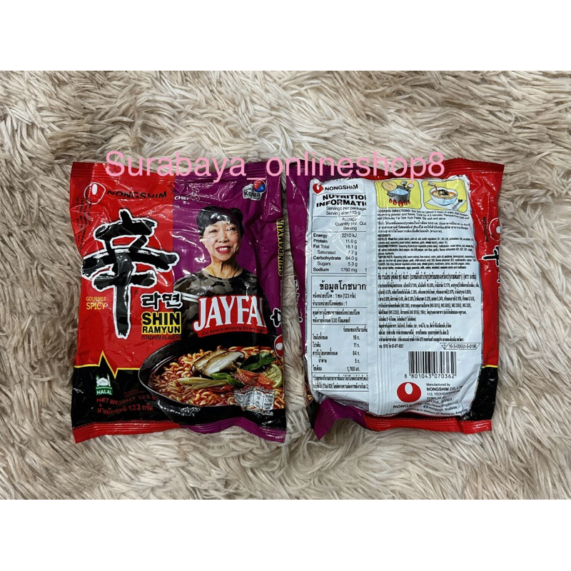 

Jayfai Shin Ramyun Tom Yum Flavor Gourmet Spicy (kuah) NongShim X Chef Cares Made in Korea #Halal #original Import