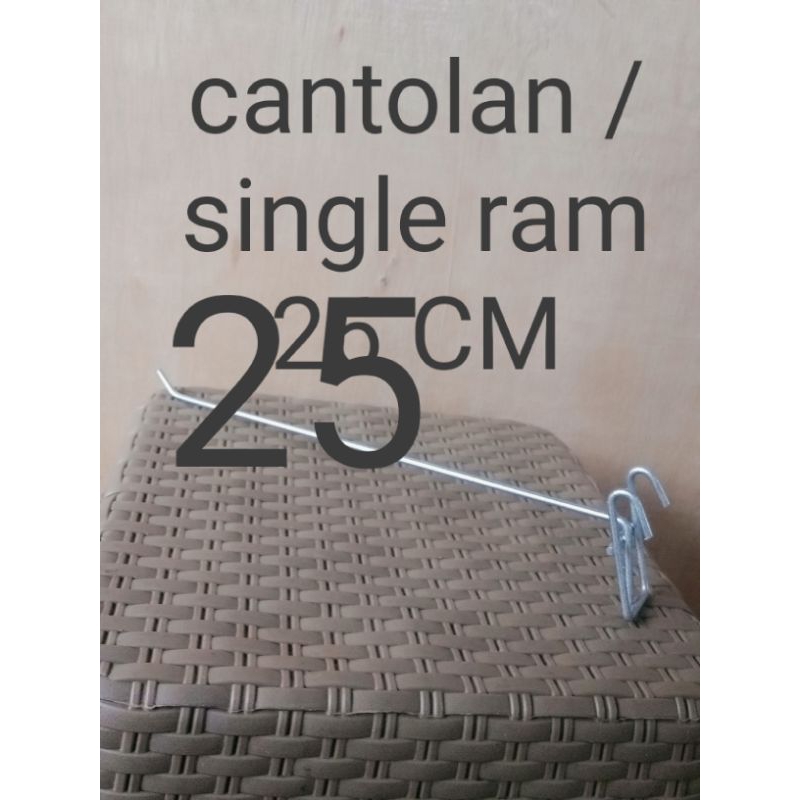 single ram 25 cm silper termurah/ hook ram display