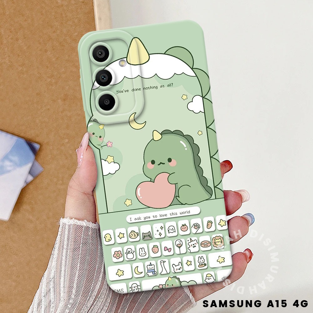 Case Hp Samsung A15 4G - Fashion Case Dino (SH02) - Type lainya via chat -  Samsung A15 4G Terbaru -