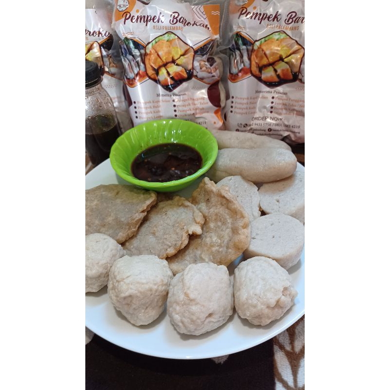 

PEMPEK PALEMBANG ASLI | PEMPEK FROZEN | PEMPEK BAROKAH PAKET A isi 10 pcs pempek mix