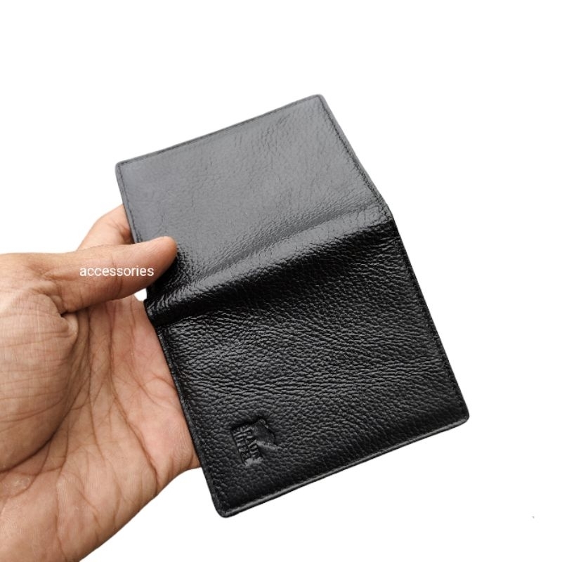 RB Dompet Mini Pria wanita Kulit Asli Dompet kulit Sapi Ukuran Kecil Simple style