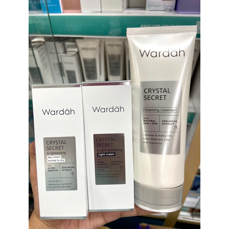 Wardah Paket Crystal Secret - Wardah Skincare Glowing Cerah - Wardah Paket Skincare