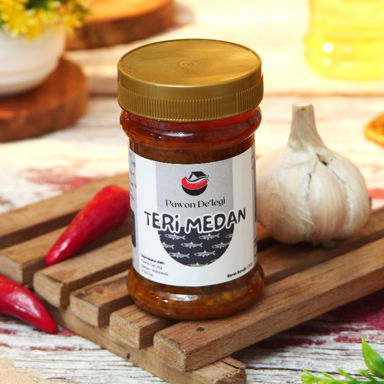 

Pawon De'legi - Sambal Teri Medan Gurih Botol Tanpa Pengawet